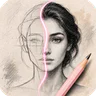 Sketch Steps: AI Loomis Draw