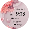 NXV01 Flower bloom watch face