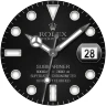 Analog Rolex Royal Watch face