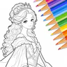 Cute Drawing: おえかき 塗り絵