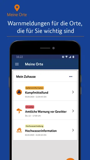 NINA - Die Warn-App des BBK