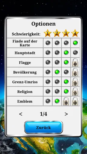 Welt Geographie - Quiz-Spiel