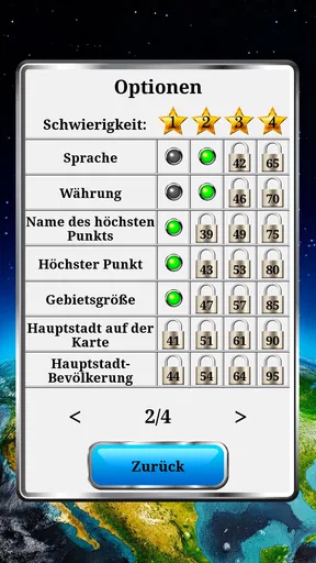 Welt Geographie - Quiz-Spiel