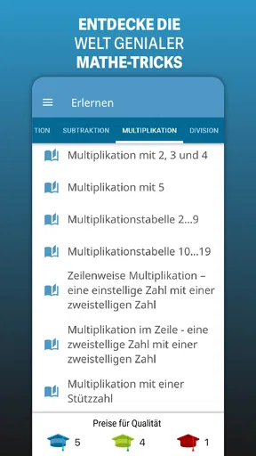Mathe: Kopfrechnen Trainieren