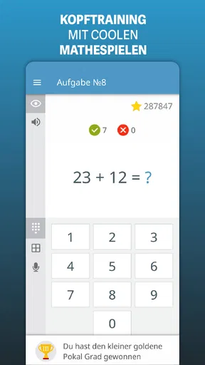 Mathe: Kopfrechnen Trainieren
