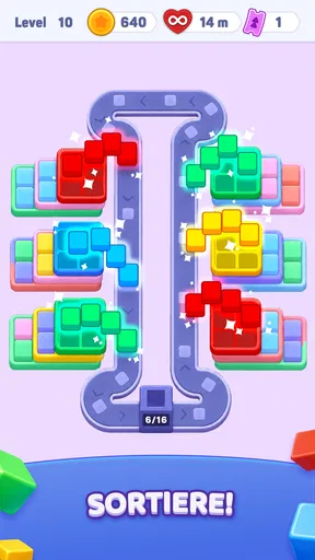 Color Cube Match: Sortieren
