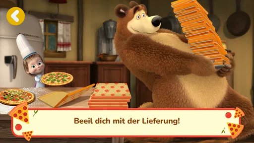 Mascha und der Bär: Pizzeria!