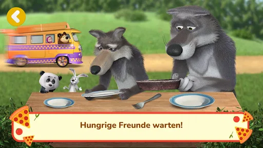 Mascha und der Bär: Pizzeria!