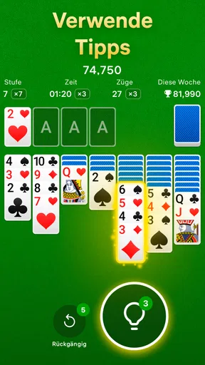 Solitär - Kartenspiele
