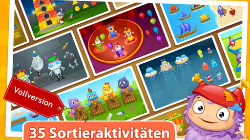 Kinder lernen Sortieren