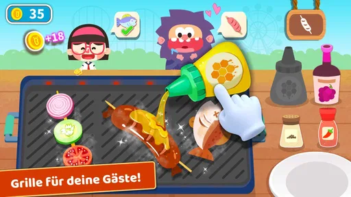 Kochkünste des kleinen Pandas