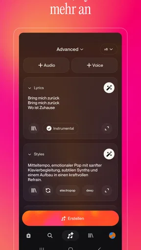 Suno - KI Musik & Lieder