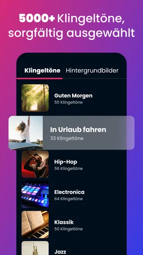 Klingelton Lieder für Android