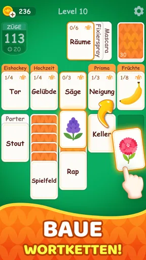 Wortsolitär: Associate Words