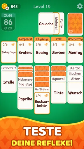 Wortsolitär: Associate Words