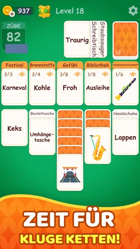 Wortsolitär: Associate Words