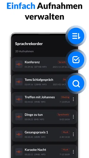Diktiergerät & Sprachmemos