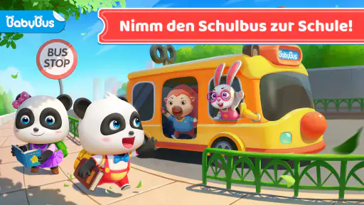 Baby Pandas Schulbus