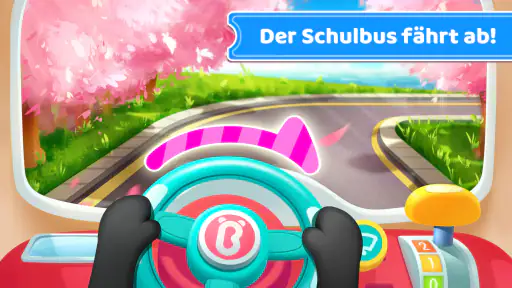 Baby Pandas Schulbus