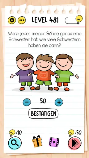 Brain Test: Knifflige Rätsel