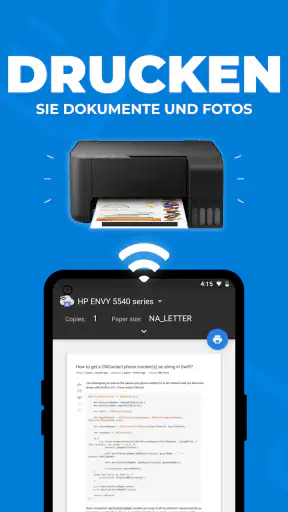 Drucker-App und Scanner