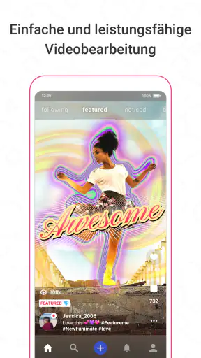 Funimate Videobearbeitung App