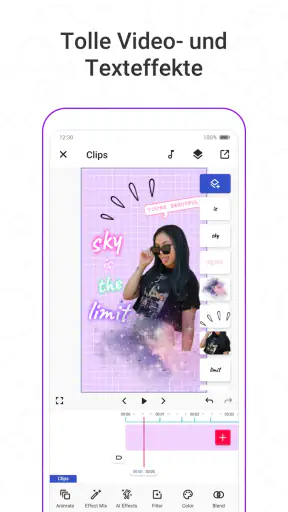 Funimate Videobearbeitung App