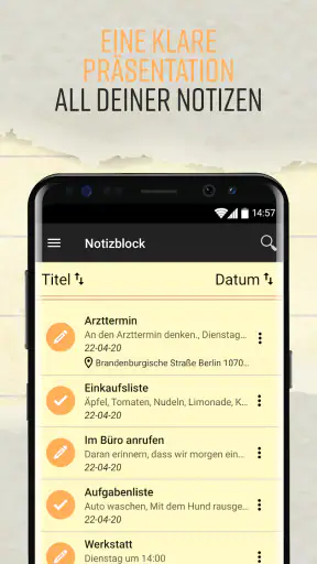 Notizblock - Mit Checklisten