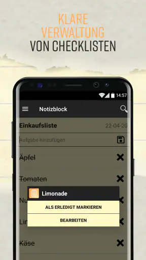Notizblock - Mit Checklisten