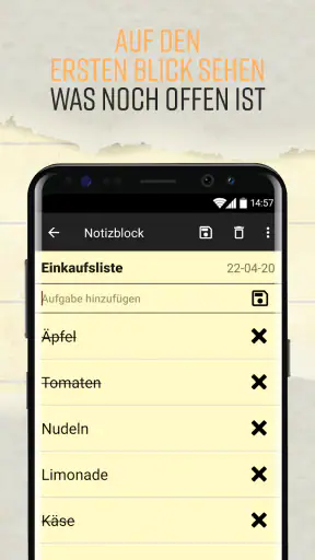 Notizblock - Mit Checklisten