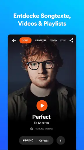 Shazam: Finde Musik, Konzerte