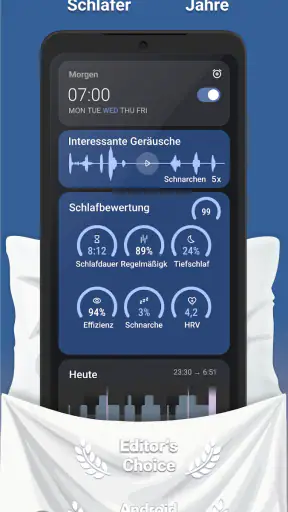 Sleep as Android: Schlafzyklen