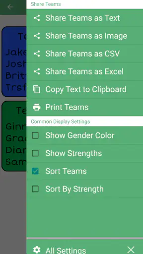Team Shake: Pick Random Groups