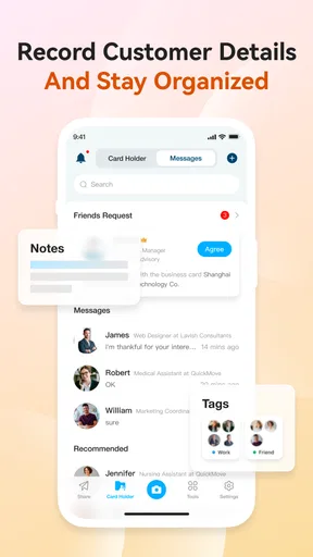 CamCard AI Scanner, Transcribe