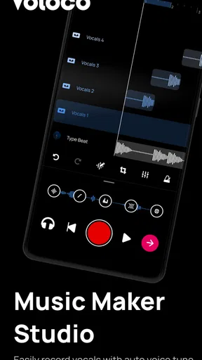 Voloco: Auto Vocal Tune Studio