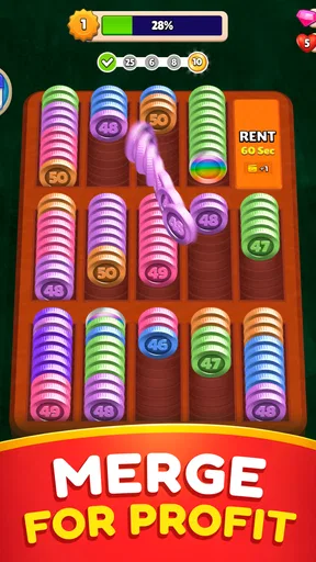 ポケットソート (Pocket Sort):コインパズル