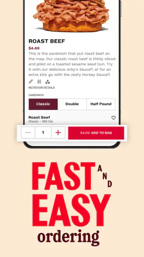 Arby's Fast Food Sandwiches