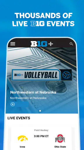 B1G+: Watch College Sports