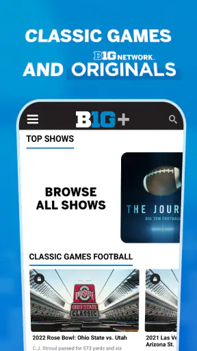 B1G+: Watch College Sports