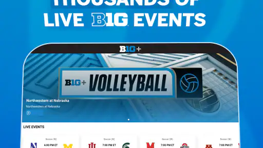 B1G+: Watch College Sports