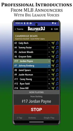BallparkDJ Walkout Intros