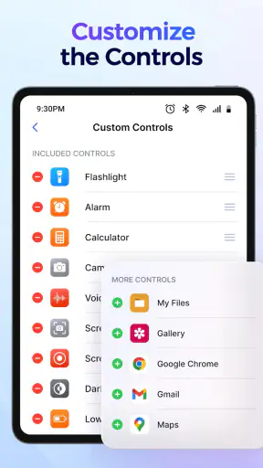 Control Center:Theme,wallpaper