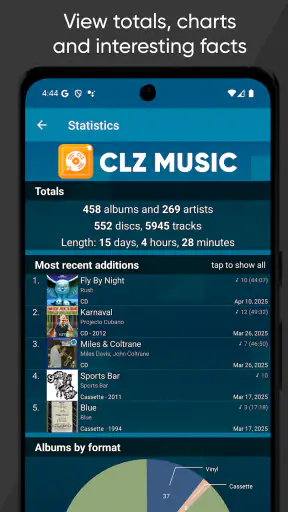 CLZ Music, CD/vinyl collection