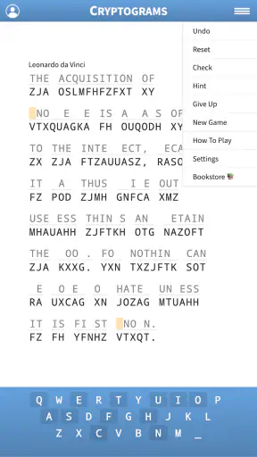 Cryptogram · Cryptoquote Game