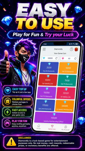 Diamondly: Play Win FFDiamonds