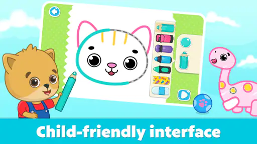 Coloring for Kids: Drawing 2-6