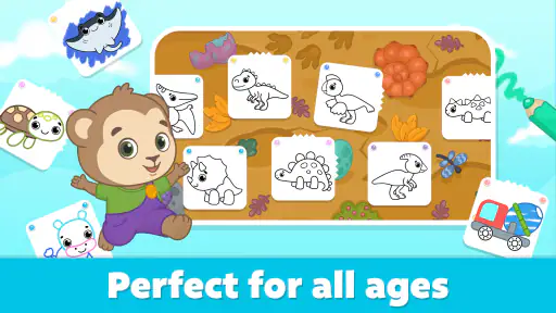 Coloring for Kids: Drawing 2-6