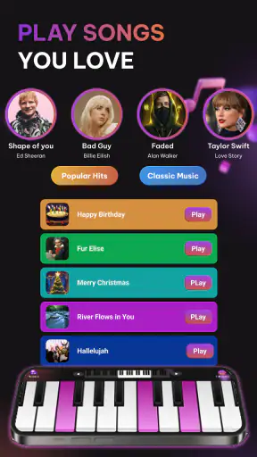 Easy Piano: Learn & Play Songs