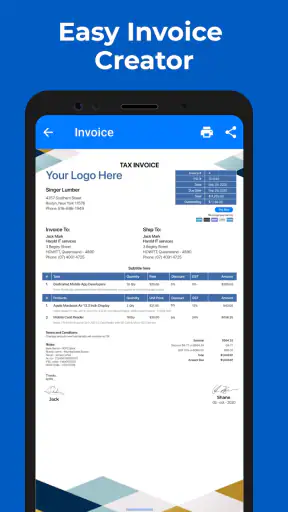 Estimate Invoice Maker By Moon