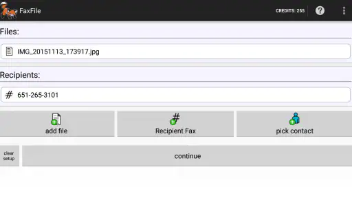 FaxFile - Send Fax from phone